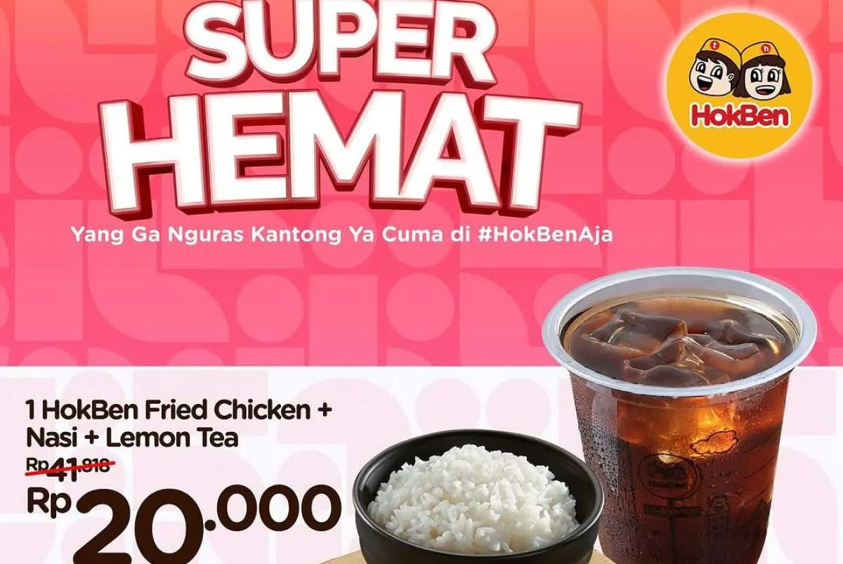 Promo HokBen Super Hemat di Bulan Februari 2025, Makan Lezat Cuma Rp 20.000 Saja