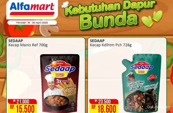Promo Alfamart Kebutuhan Dapur sampai 30 April 2025, Sarden-Margarin Diskon Lumayan