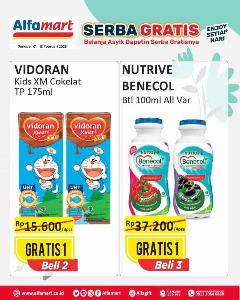 Promo Alfamart Serba Gratis Periode 1-15 Februari 2025