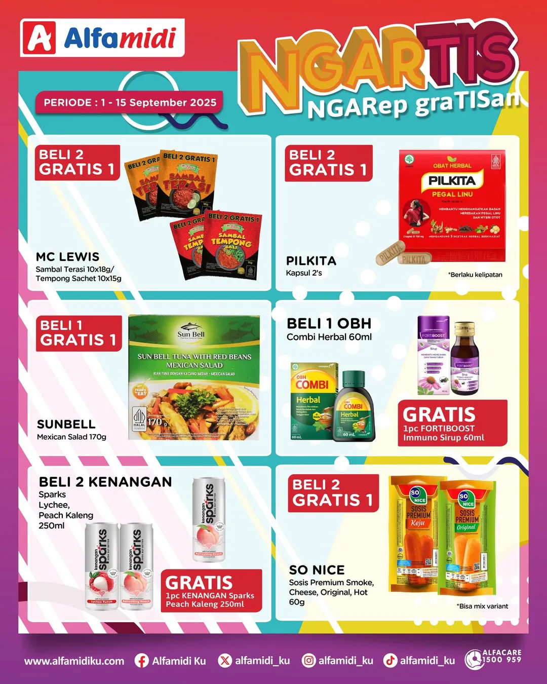 Promo Alfamidi Ngartis (Ngarep Gratisan) Periode 1-15 September 2025