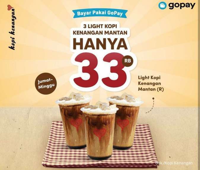 Promo Kopi Kenangan 13-15 Mei 2022, Beli 3 Light Kopi Kenangan Mantan Rp 33.000