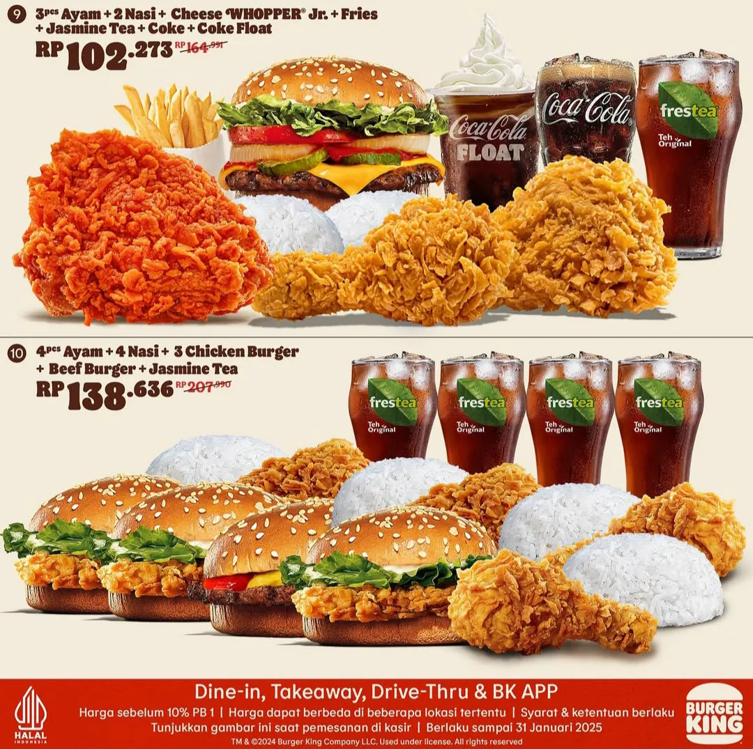 Promo Burger King Kupon Desember