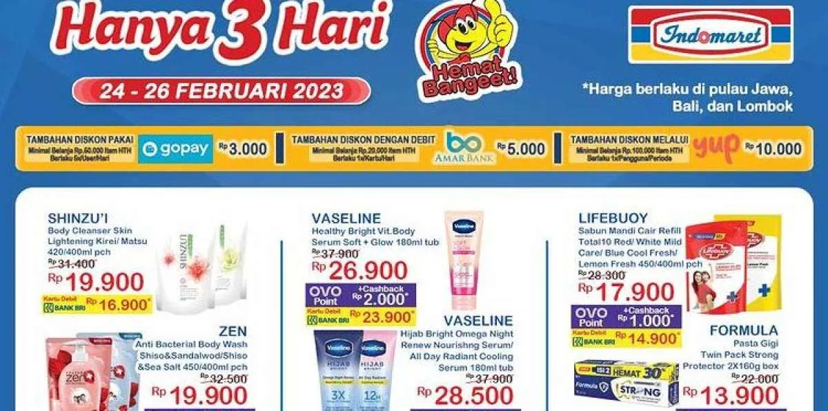 Promo JSM Indomaret Terbaru Sabtu 25 Februari 2023, Rekomendasi Belanja Hemat