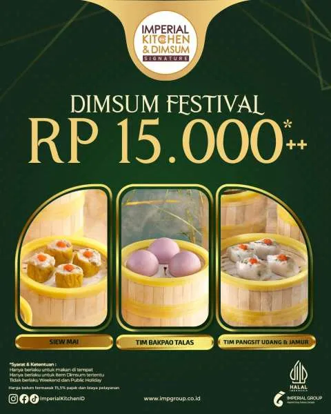 Promo Dimsum Festival Imperial Kitchen sampai 31 Oktober