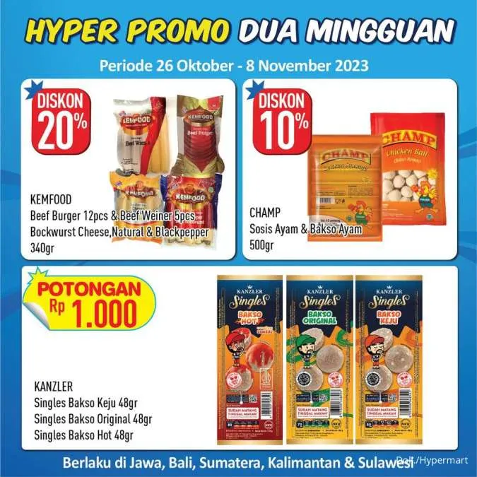 Promo Hypermart Dua Mingguan Periode 26 Oktober-8 November 2023