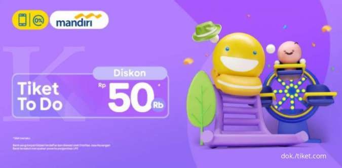 Promo Mandiri Diskon Rp50.000 Untuk Produk To Do. Cek Tiket.com, Yuk! 