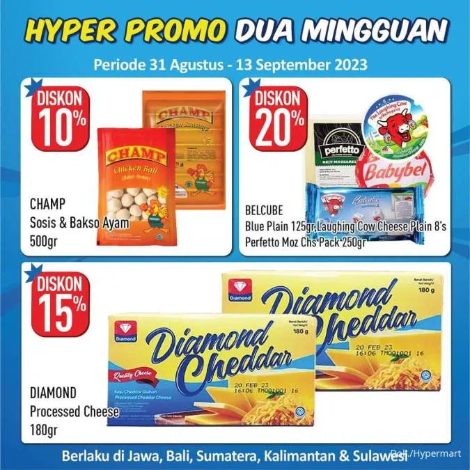 Promo Hypermart Dua Mingguan Periode 1-13 September 2023