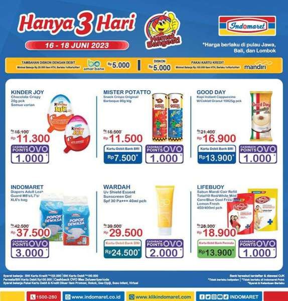 Promo JSM Indomaret Periode 16-18 Juni 2023