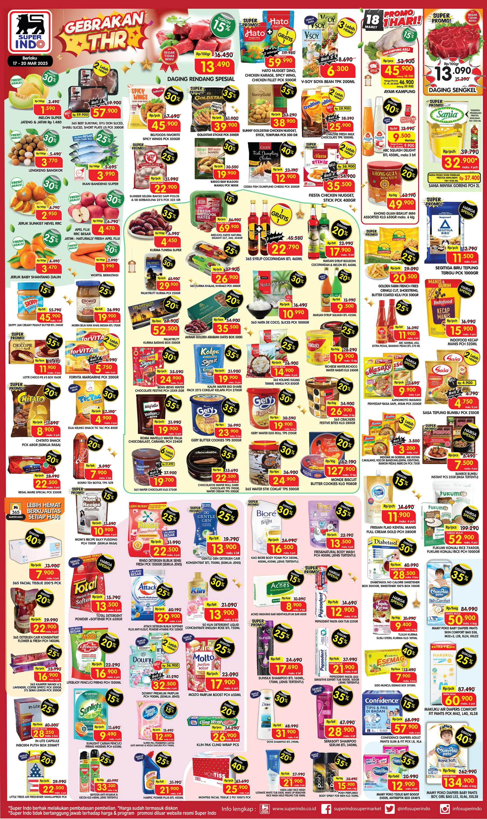 Promo Superindo Weekday Periode 17-20 Maret 2025