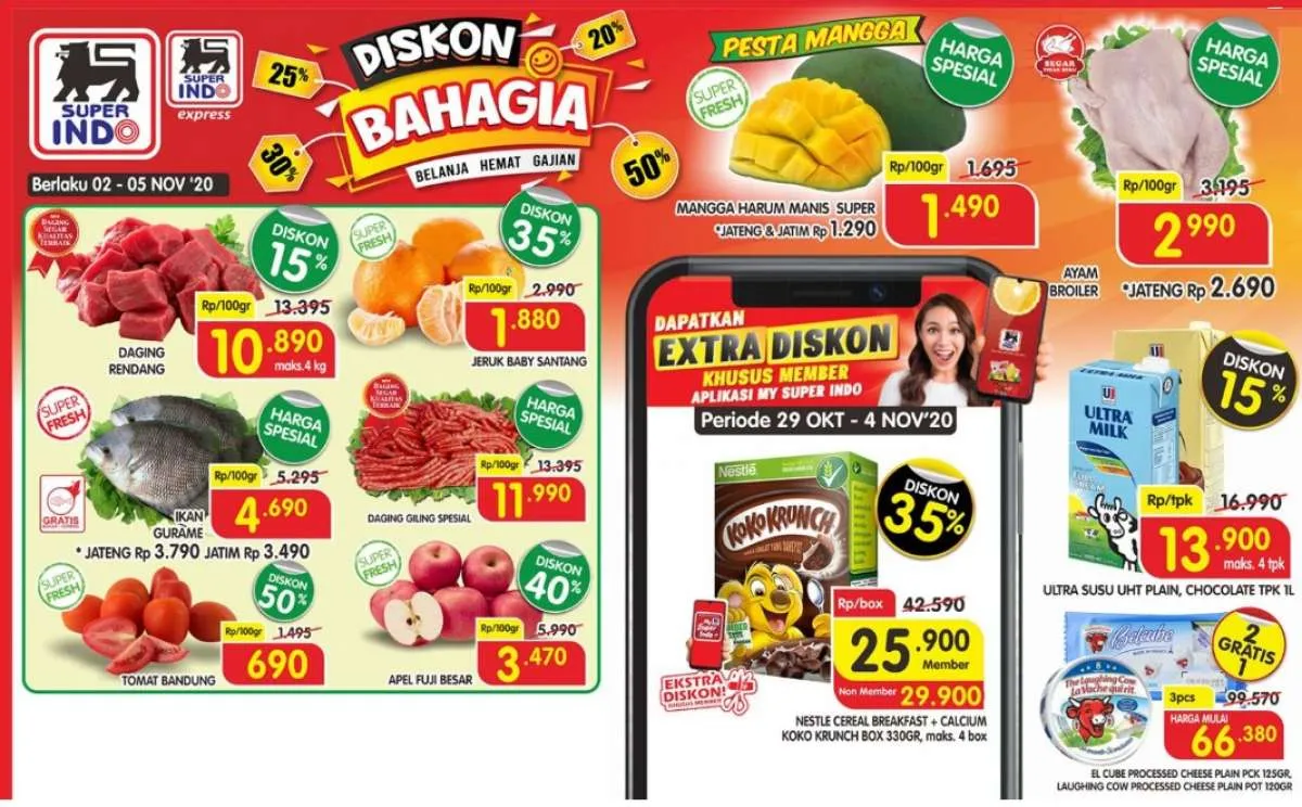 Promo Superindo hari ini 3 November 2020, diskonan awal bulan!