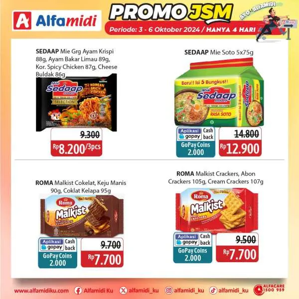 Promo JSM Alfamidi Hanya 4 Hari Periode 3-6 Oktober 2024