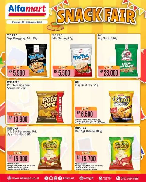 Promo Alfamart Snack Fair Periode 1-15 Oktober 2025
