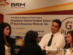 Berencana terbitkan saham baru, BUMI dan BRMS stagnan 