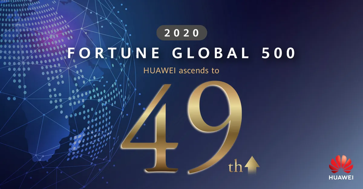 Huawei naik ke posisi 49 jajaran Fortune Global 500 tahun 2020