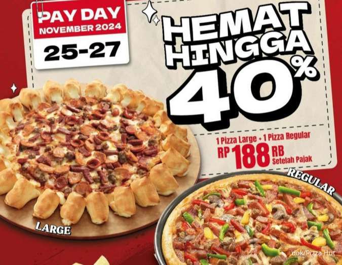 Payday Promo Pizza Hut x BCA 25-27 November 2024, Beli 2 Pizza Hemat 40%