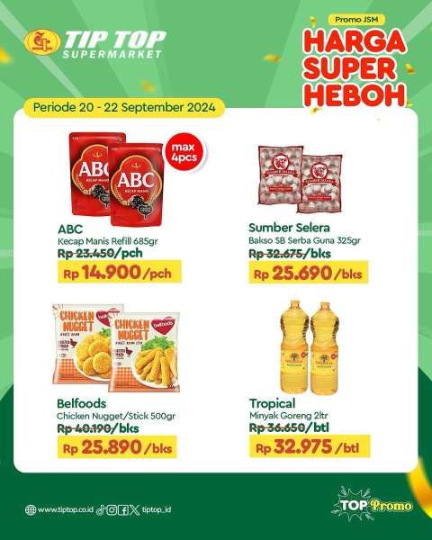 Promo JSM Tip Top Weekend 20-22 September 2024