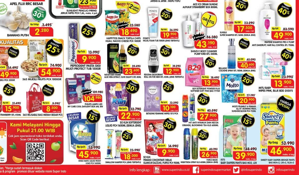 Promo Superindo Kamis 23 September 2021, diskon menjelang JSM! 