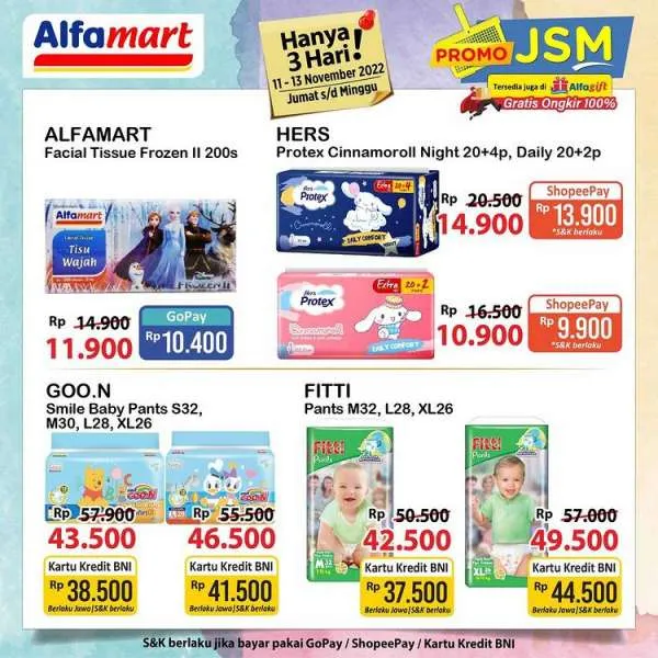 Promo JSM Alfamart 11-13 November 2022