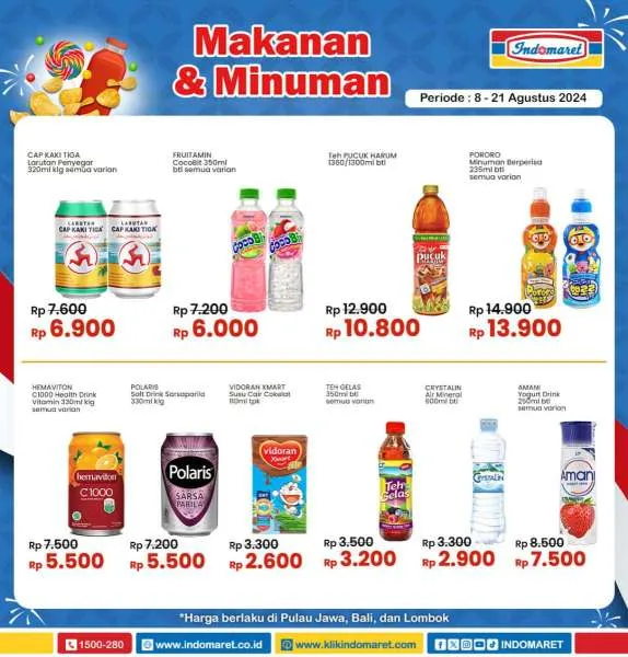Promo Indomaret Super Hemat Periode 8-21 Agustus 2024