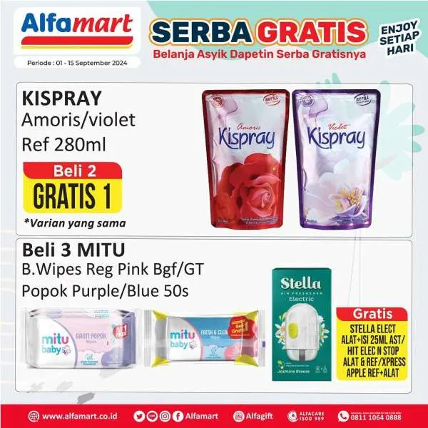 Promo Alfamart Serba Gratis Periode 16-31 September 2024