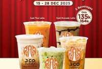 Promo J.CO Delivery 15-28 Desember 2025, 5 Minuman Hemat Cuma Rp 135.000