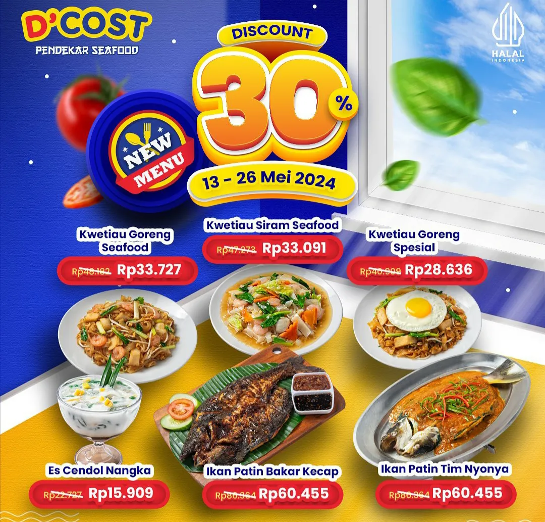 Promo DCost Mei 2024 diskon 30%
