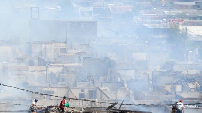 Kebakaran di Tanah Abang akibat gas meledak