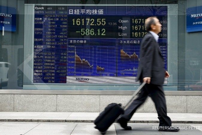 Jelang data China, bursa Asia terseret Jepang 