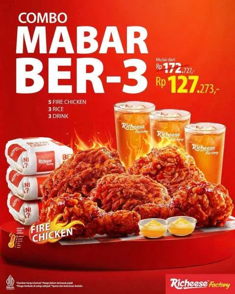 Promo Richeese Factory Combo Mabar Bertiga September