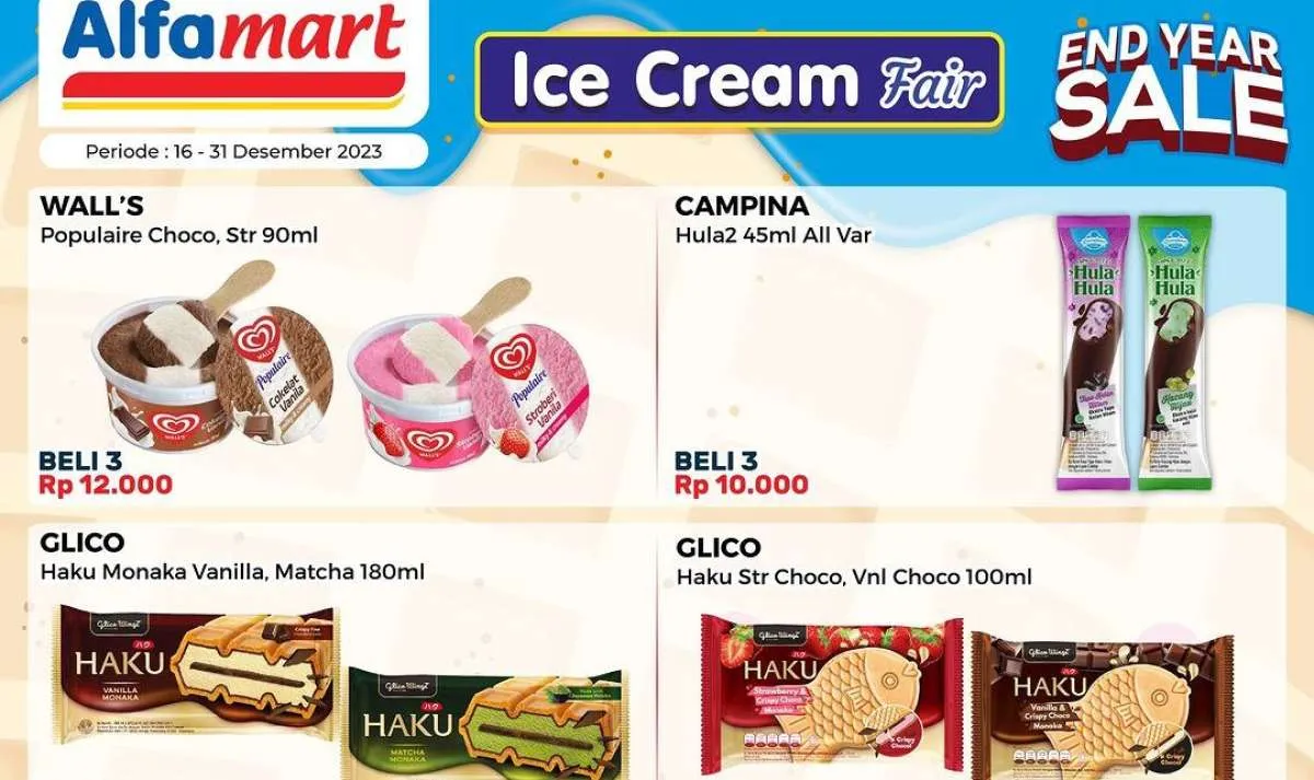 Promo Alfamart Es Krim Beli 2 Gratis 1 di Desember 2023, Minyak Murah Berakhir Besok
