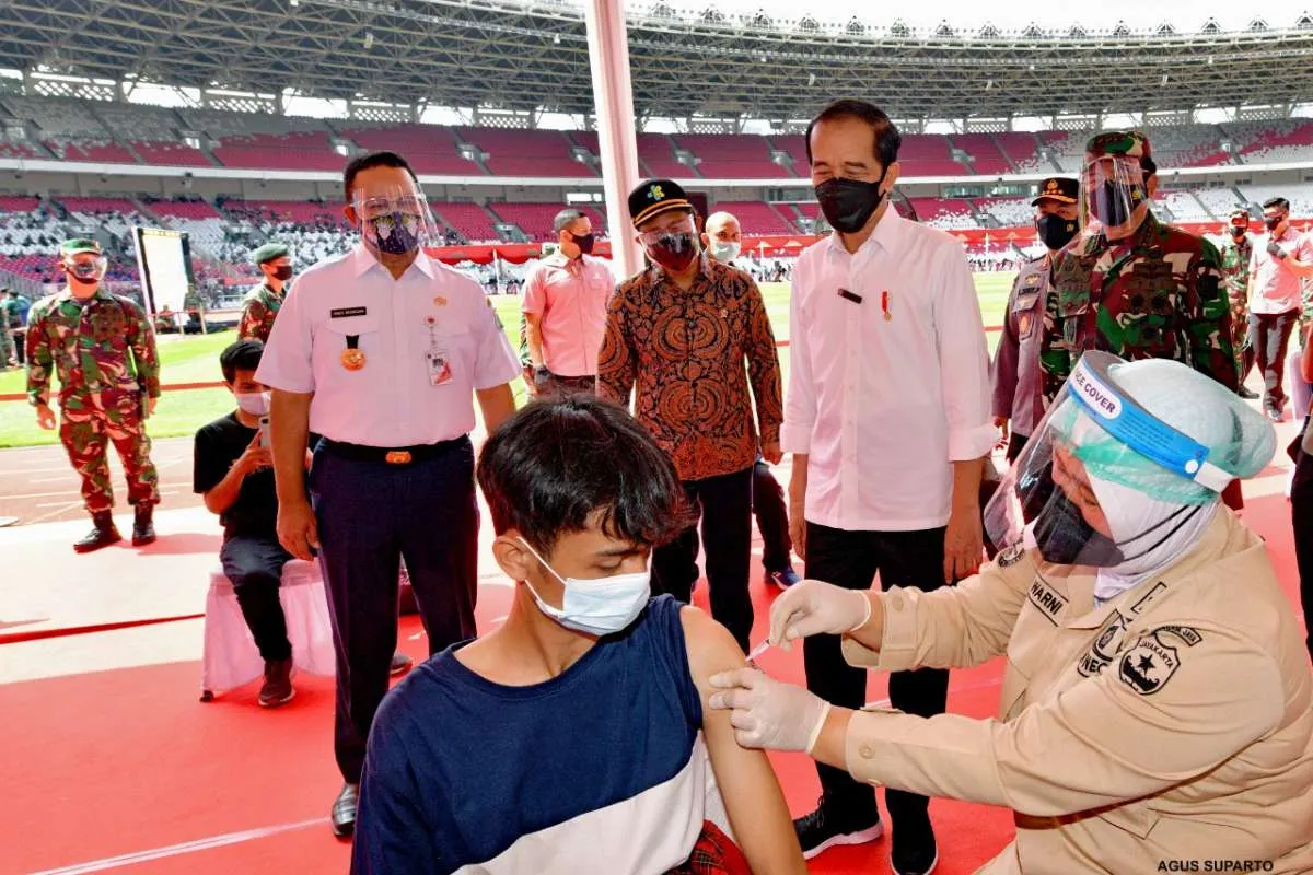 Hore! Target Presiden Jokowi 7,5 juta vaksinasi corona di Jakarta bisa tercapai