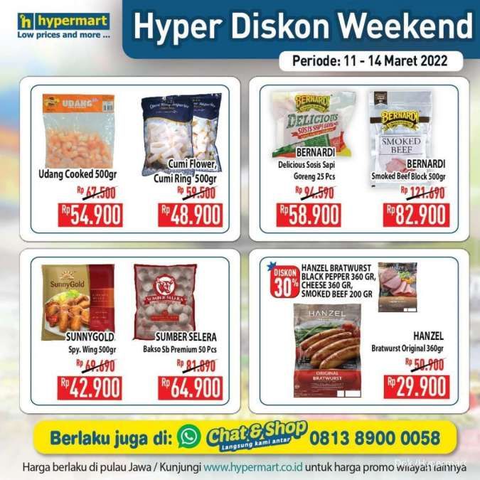 Promo JSM Hypermart Hyper Diskon Weekend Mulai 11-14 Maret 2022.