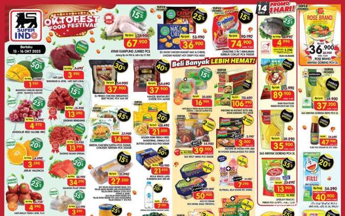 Promo Superindo Weekday 13-16 Oktober 2025