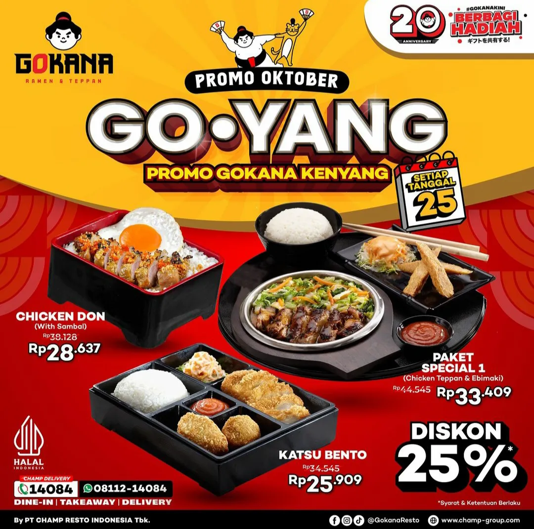 Promo Gokana Goyang 25