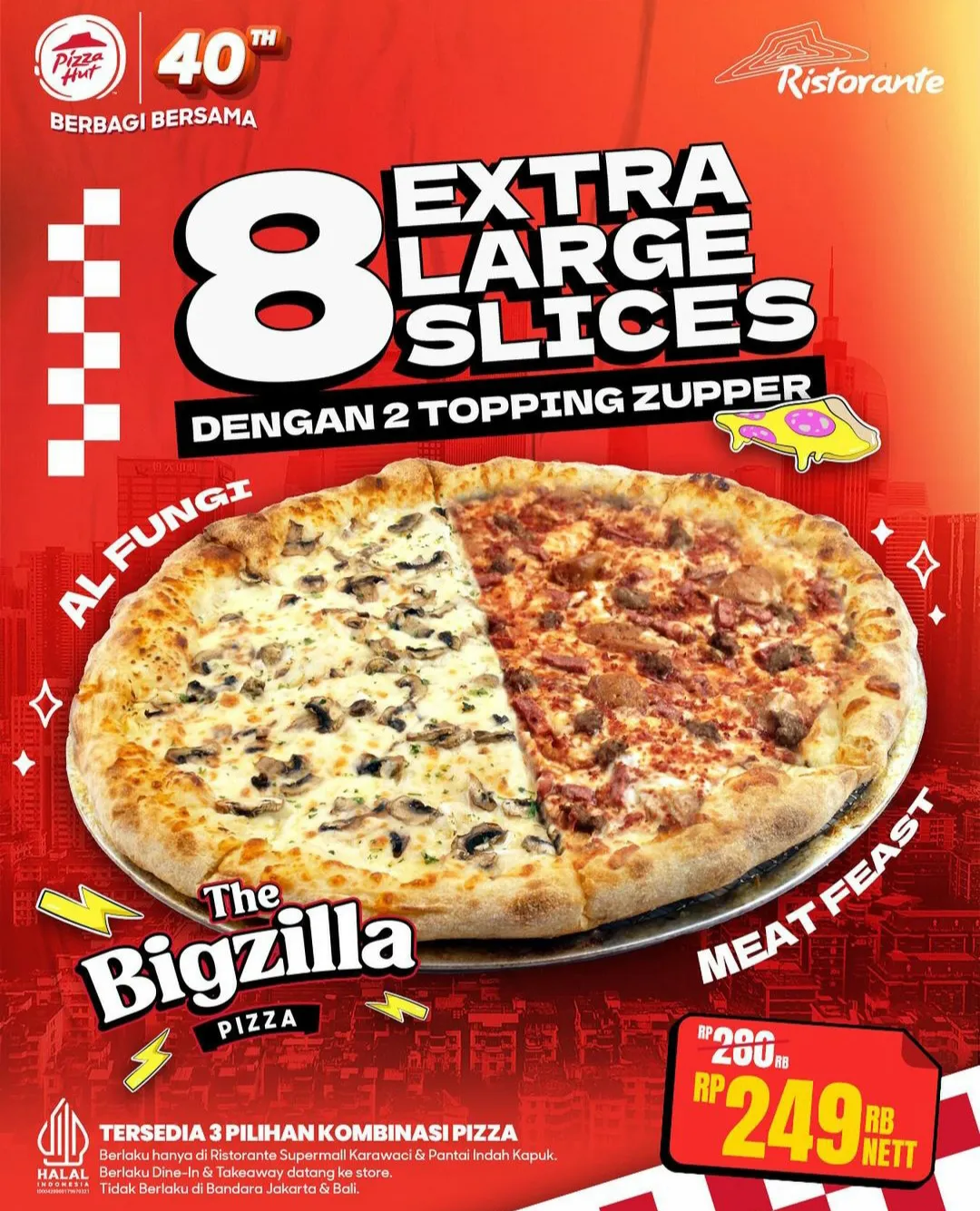 Promo Pizza Hut - Pizzabration dan The Bigzilla Pizza