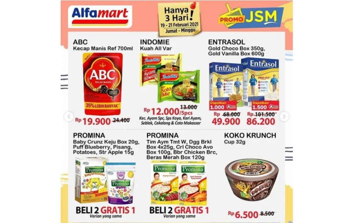  Promo JSM Alfamart diskonan Jumat Sabtu Minggu terbaru, 19-21 Februari 2021 