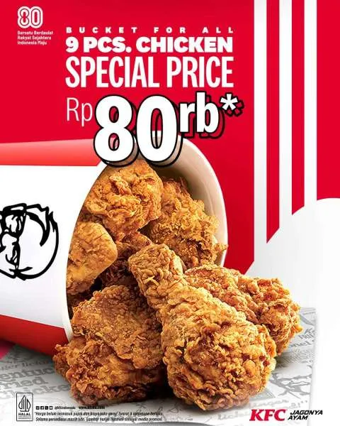 Promo KFC Merah Putih Bucket for All Agustus 2025