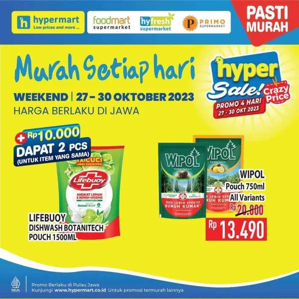 Promo JSM Hypermart Hyper Diskon Weekend Periode 27-30 Oktober 2023