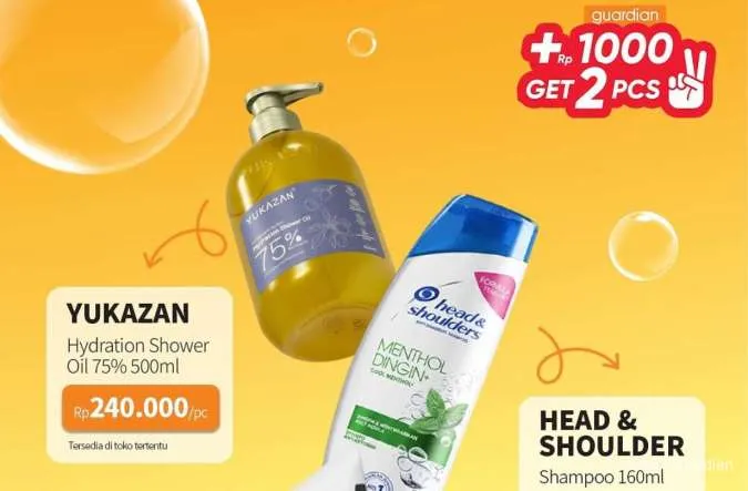 Promo Guardian 22 Januari-4 Februari 2026, Tambah Rp 1.000 Dapat 2 Shower Oil