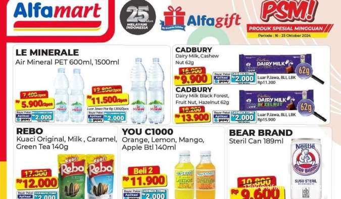 Promo PSM Alfamart 16-23 Oktober 2024, Potongan Harga You C1000 hingga Bear Brand