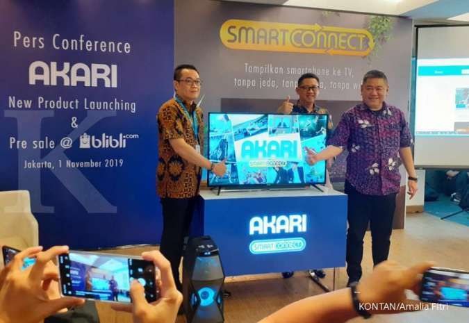 Penjualan televisi turun hingga 40%, Akari Indonesia: Optimis target tercapai