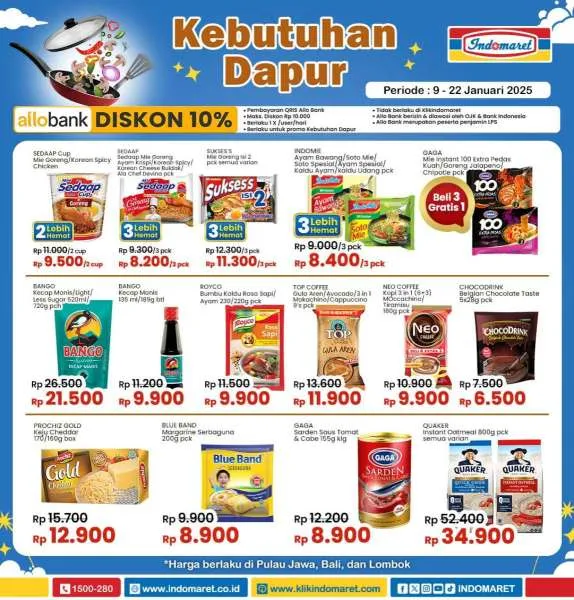 Promo Indomaret Super Hemat Periode 9-22 Januari 2025