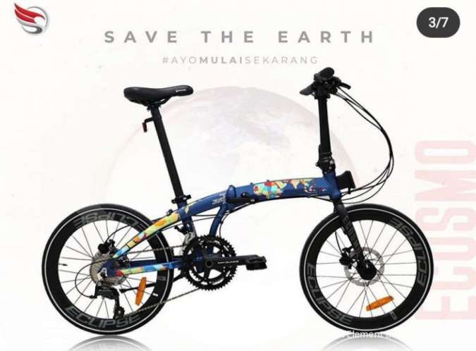 Baru! Harga sepeda lipat Element Ecosmo Save The Earth edition dibanderol terjangkau