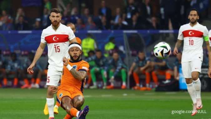 Hasil Pertandingan Perempat Final Euro 2024, Belanda Vs Turki, 2-1, Belanda Lolos  