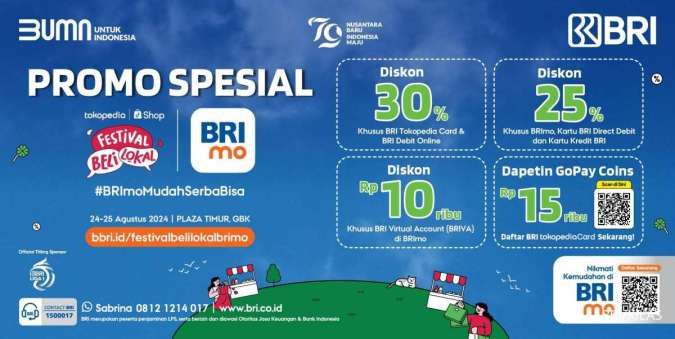 Nikmati Keseruan Festival Beli Lokal 2024 dengan Promo Spesial BRI Hingga 30%