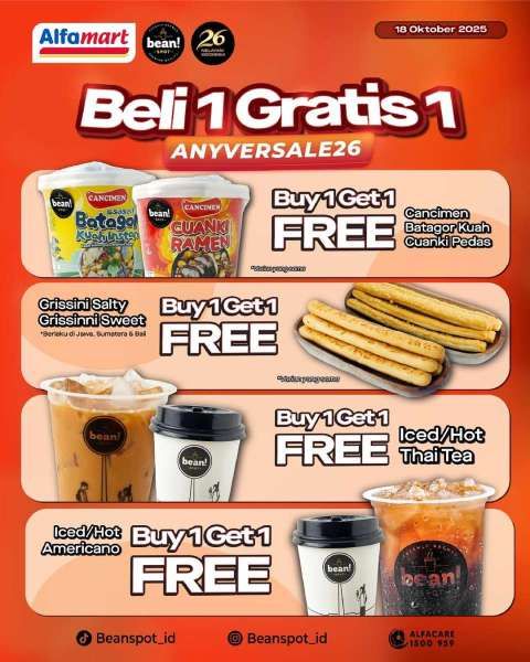 Promo HUT Alfamart Hanya Hari Ini 18 Oktober 2025