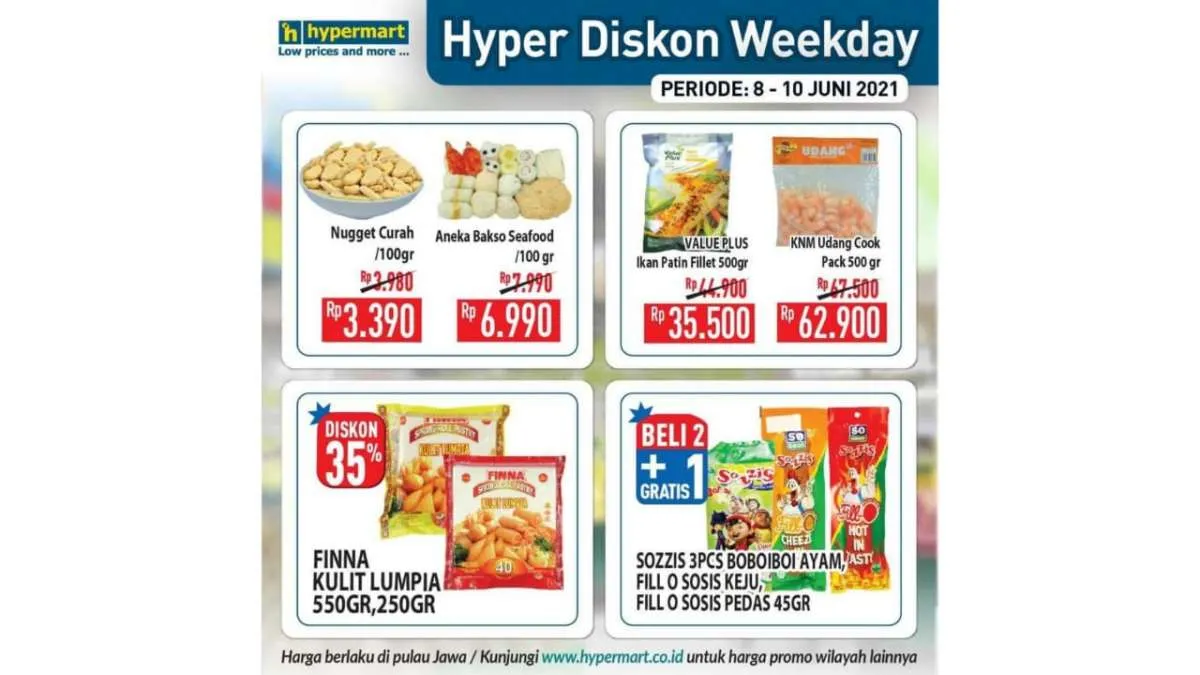 Hyper Diskon! Ini dia promo Hypermart weekday 10 Juni 2021
