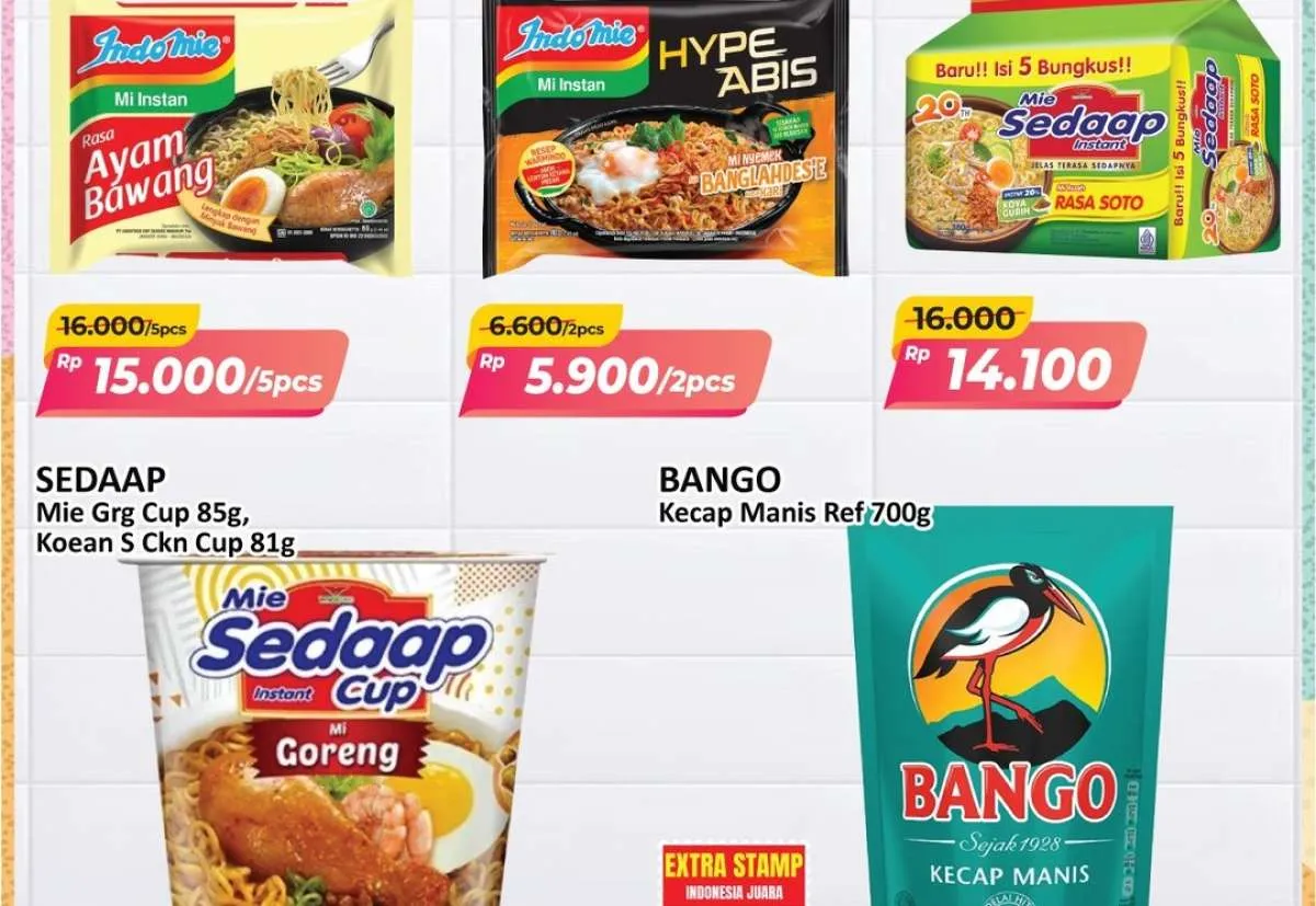 Promo JSM Alfamart 11-13 Juli 2025, Mie Sedaap dan Kecap Bango Lebih Murah
