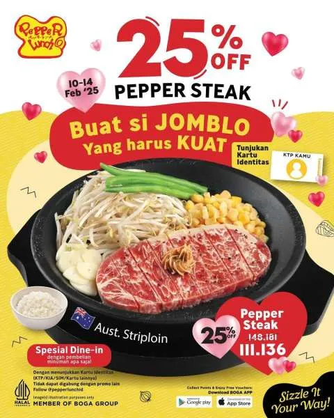 Promo Pepper Lunch Hemat 25%