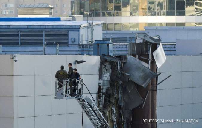 Serangan Drone Menghantam Gedung di Pusat Bisnis Moskow Mengakibatkan Ledakan